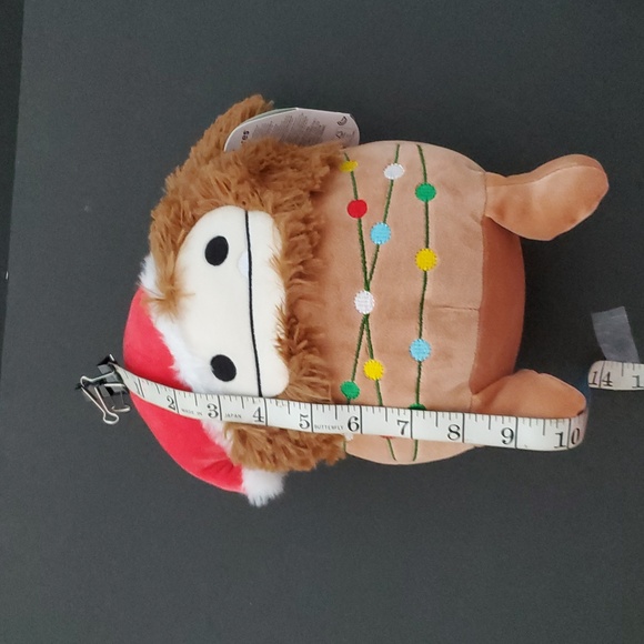 Original Squishmallows Christmas Plush with Brown, Red and White Accents "Benny" - Picture 7 of 8